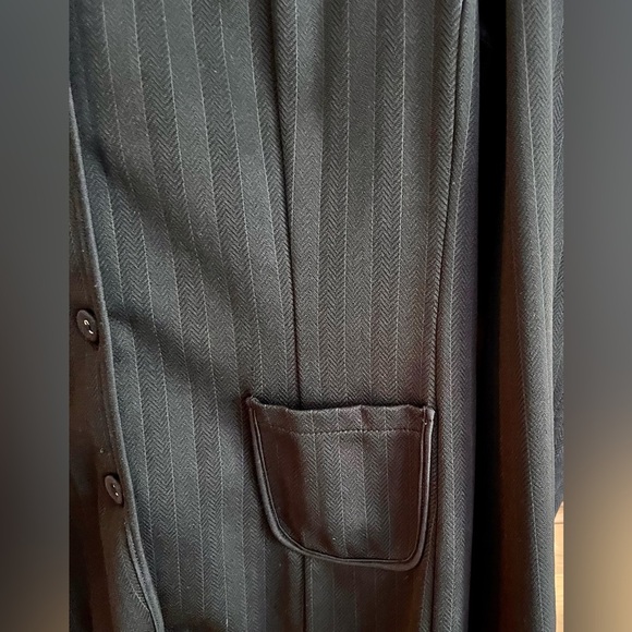 Emma James Black Blazer w Classic Collar Buttons Pockets Professional Emo Goth M - Picture 13 of 15